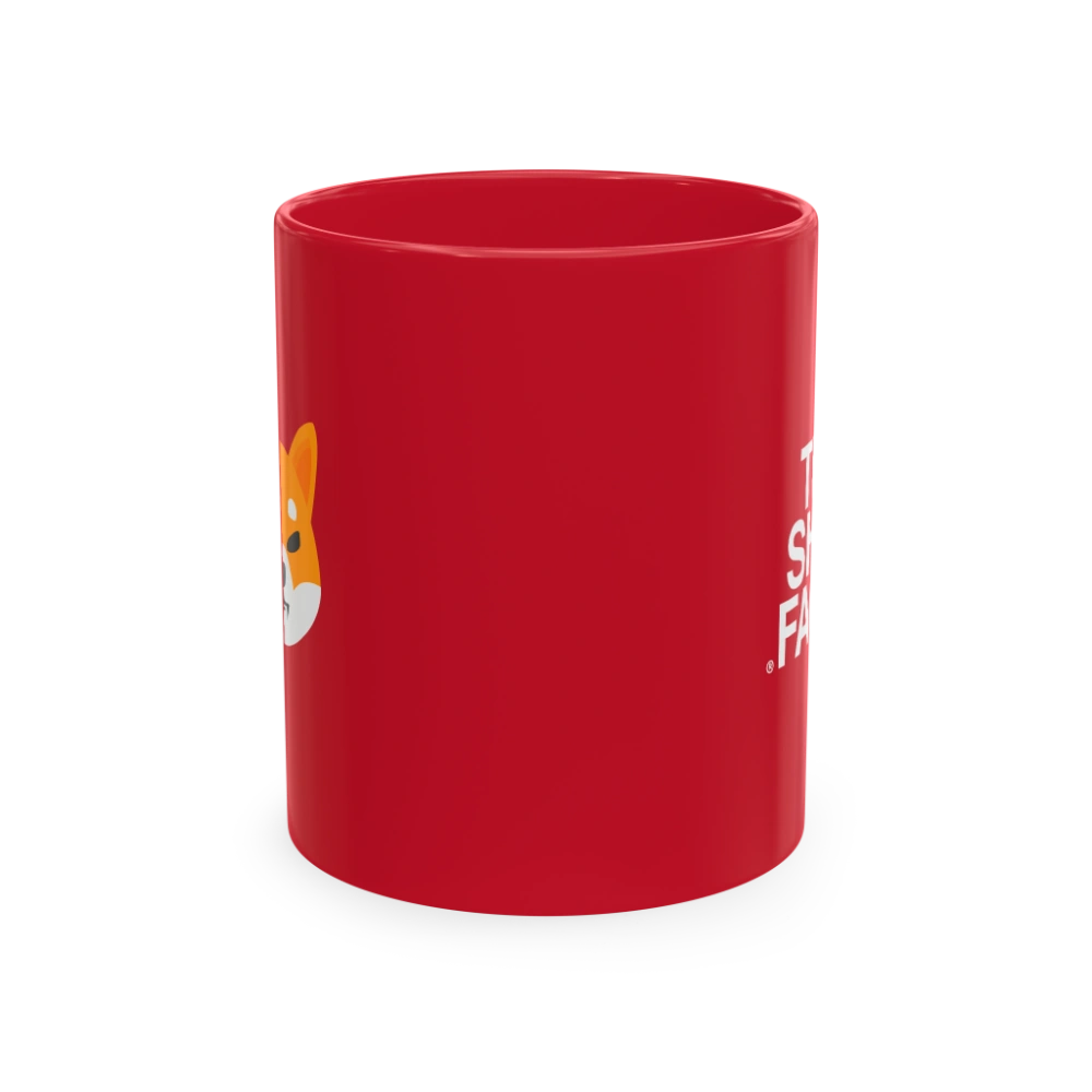 THE SHIB FACE Red Mug