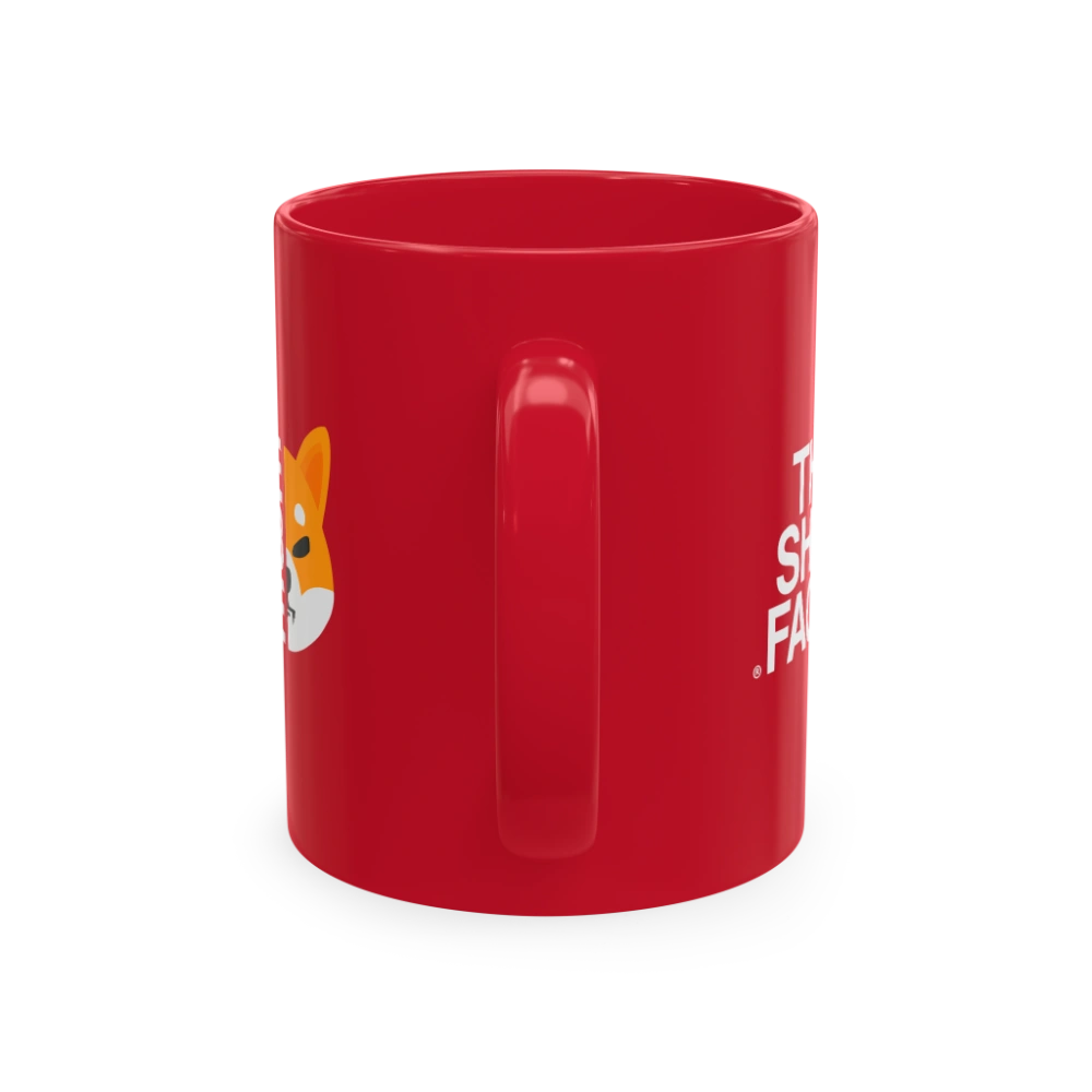 THE SHIB FACE Red Mug