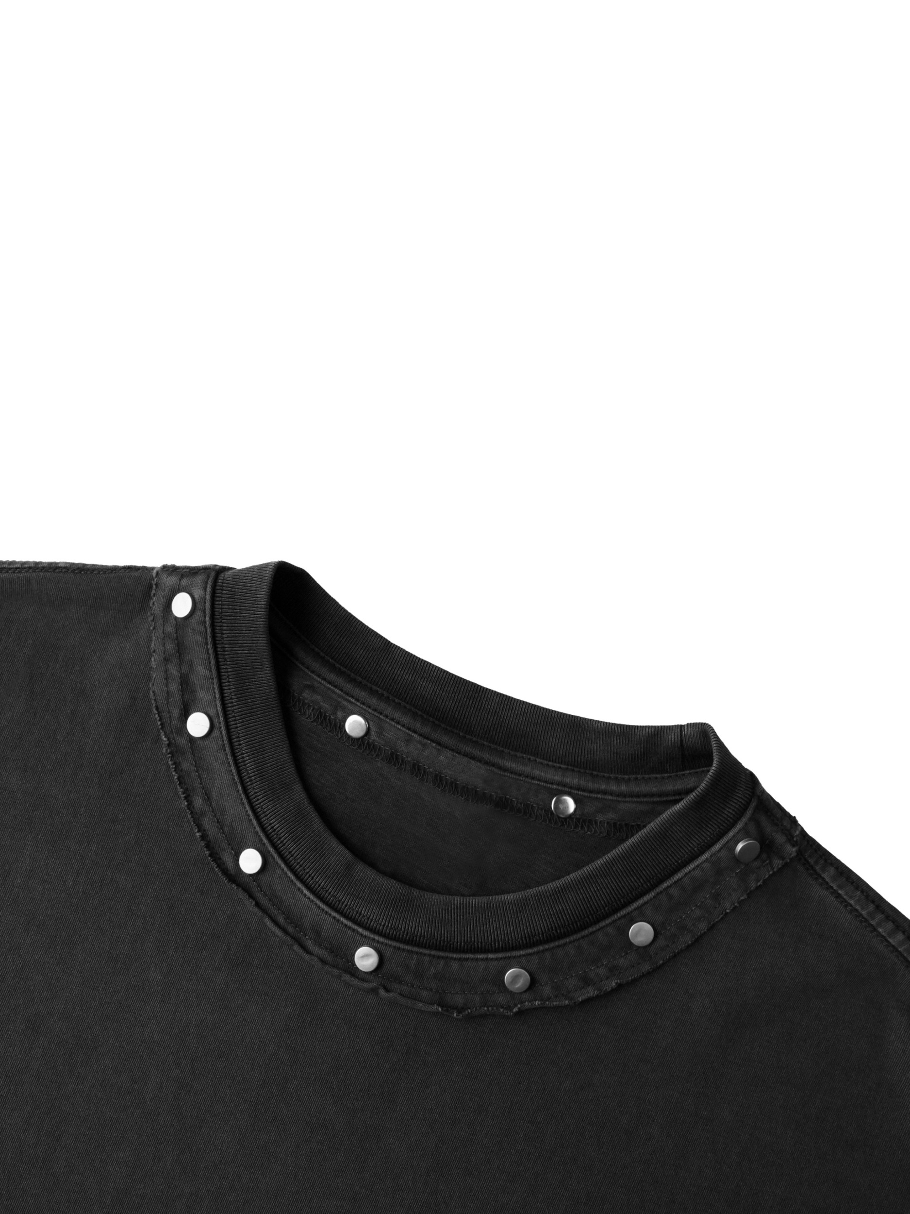 Stack Sats Washed Boxy Studded T Shirt Crypto Goodies 3