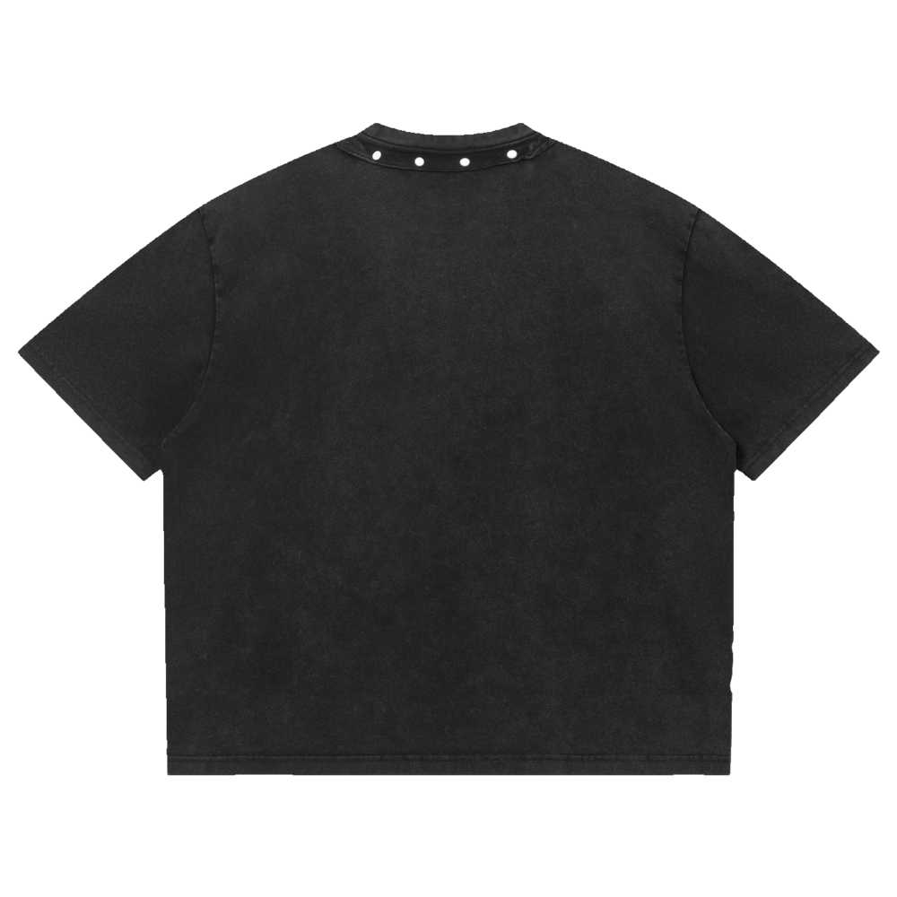 Stack Sats Washed Boxy Studded T-Shirt