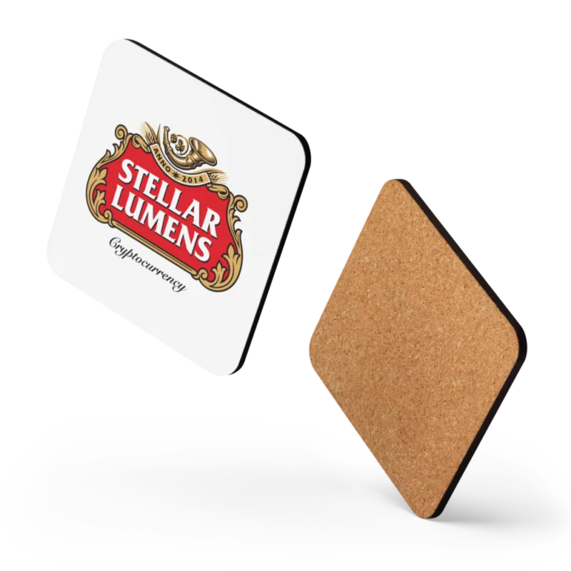 Stellar Lumens Cork-Back Coaster