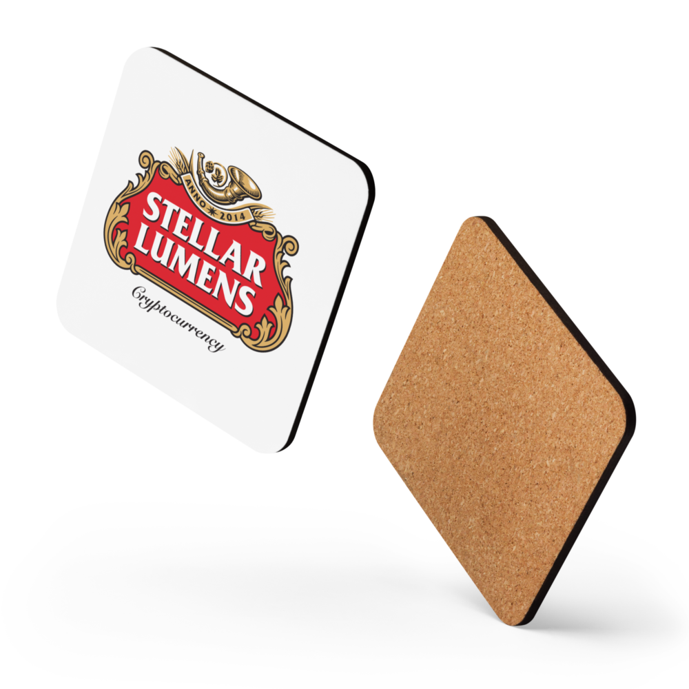 Stellar Lumens Cork-Back Coaster