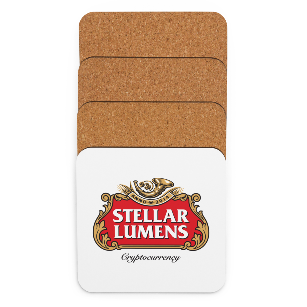 Stellar Lumens Cork-Back Coaster
