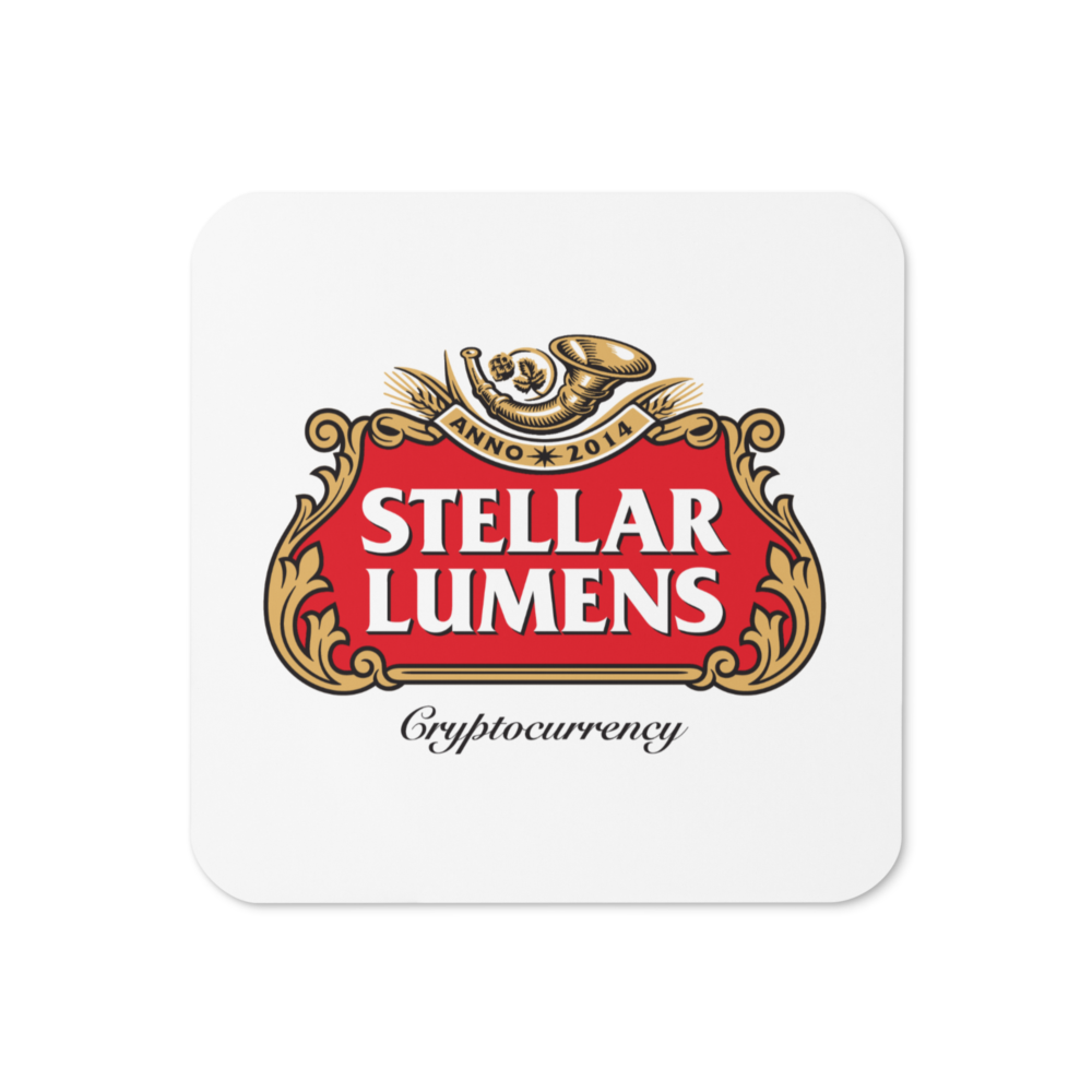Stellar Lumens Cork-Back Coaster
