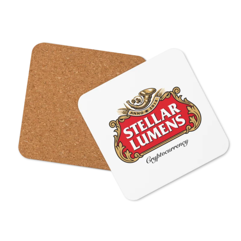 Stellar Lumens Cork-Back Coaster