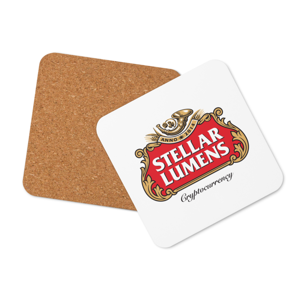 Stellar Lumens Cork-Back Coaster