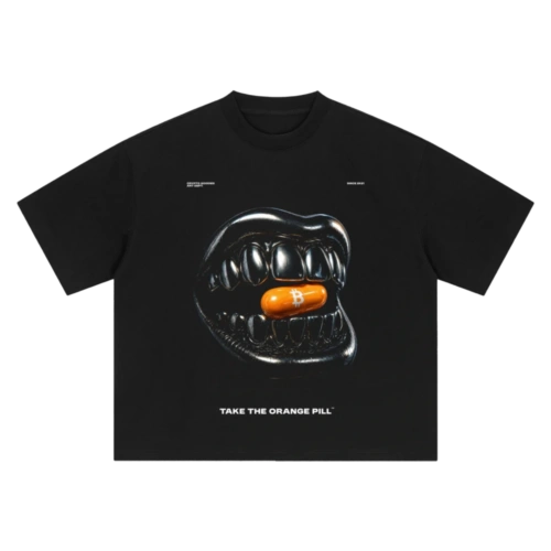 Take The Orange Pill Boxy Oversized T-Shirt
