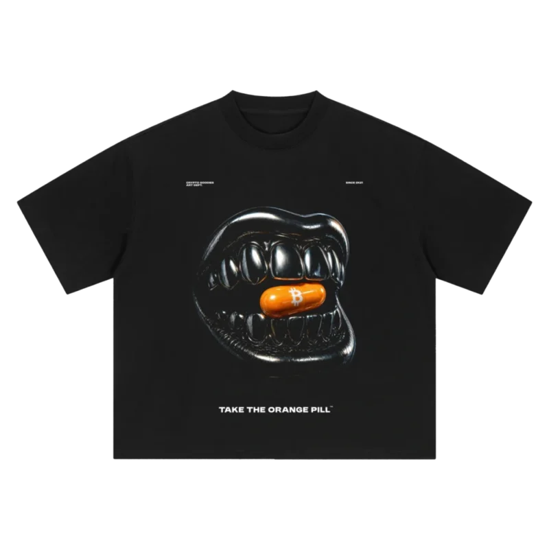 Take The Orange Pill Boxy Oversized T-Shirt