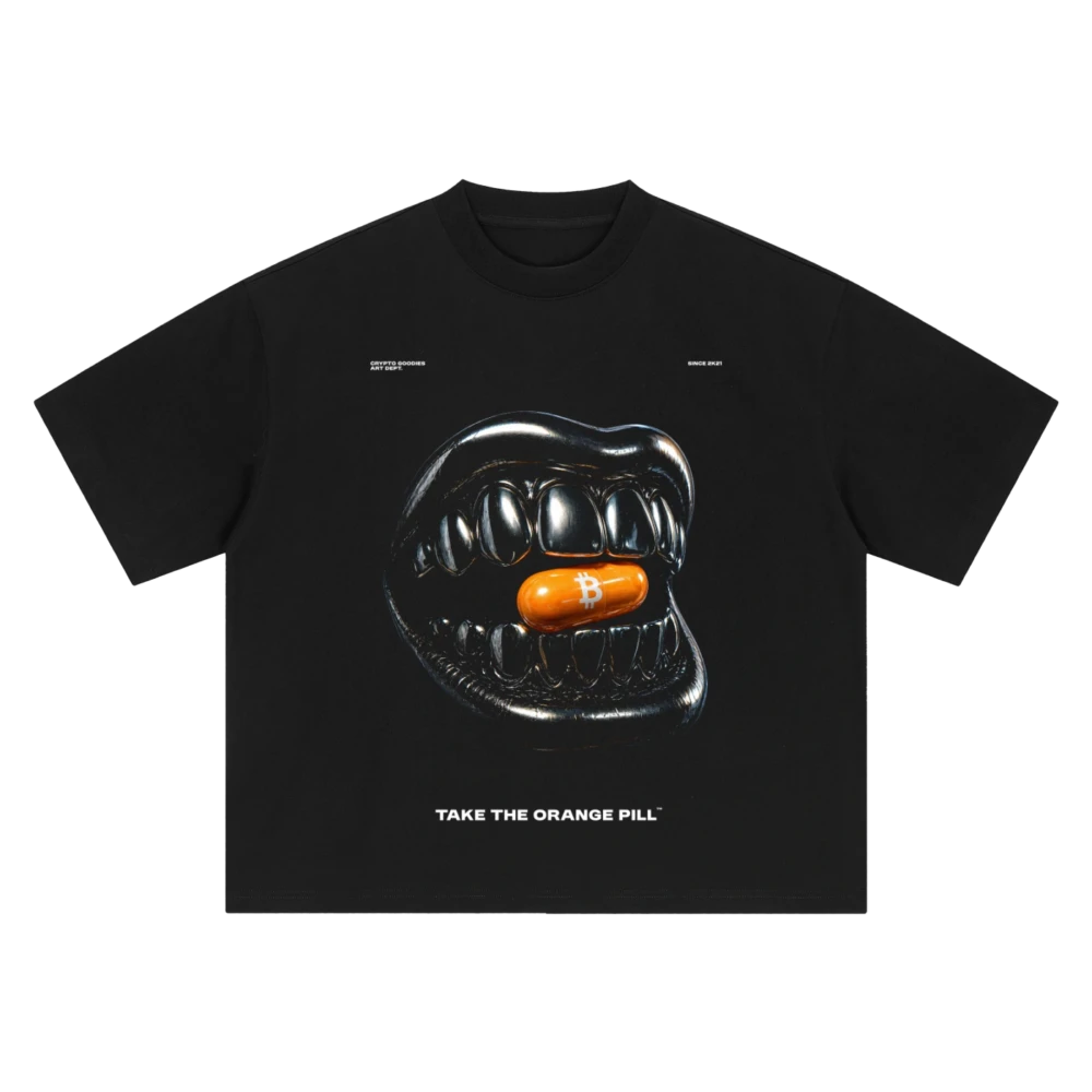 Take The Orange Pill Boxy Oversized T-Shirt