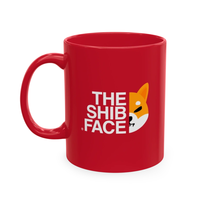 THE SHIB FACE Red Mug