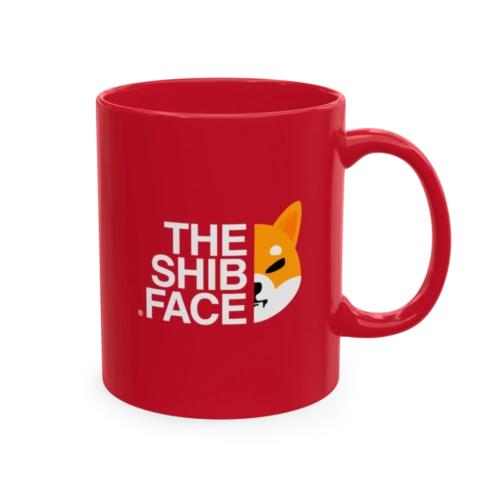 THE SHIB FACE Red Mug