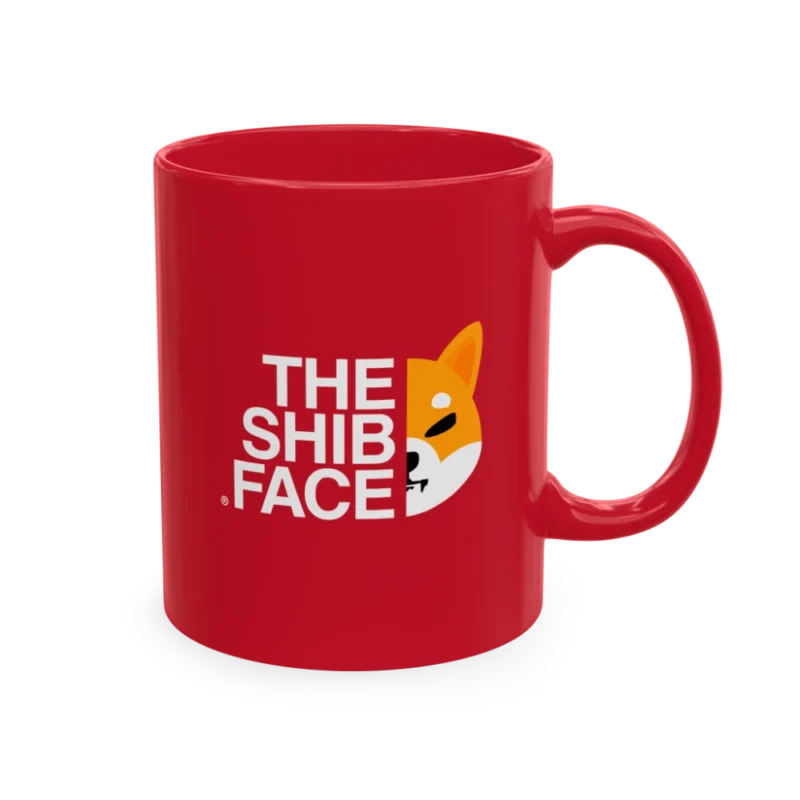 THE SHIB FACE Red Mug