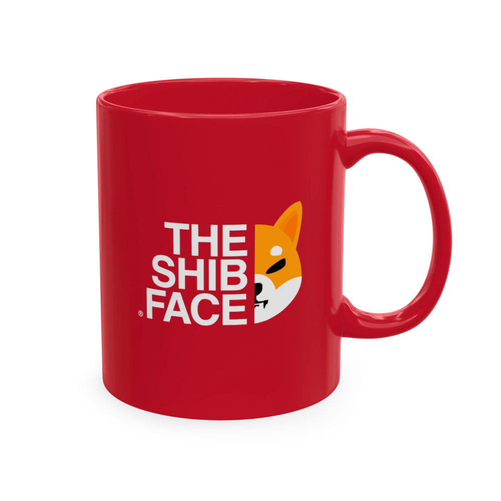 THE SHIB FACE Red Mug