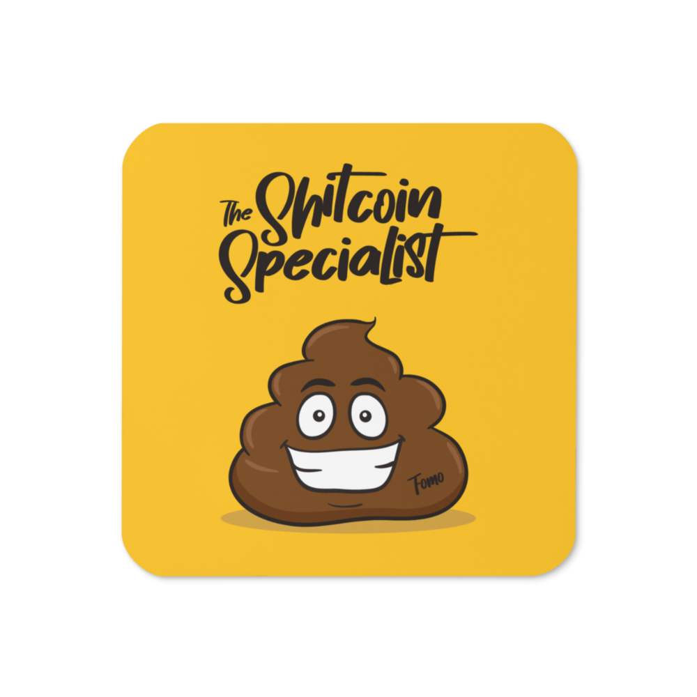 The Shitcoin Specialist Cork-Back Coaster