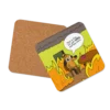 This Is Fine Meme Cork-Back Coaster