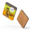 This Is Fine Meme Cork-Back Coaster