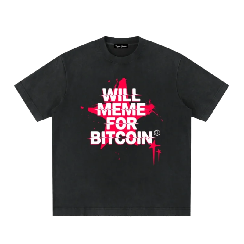 Will Meme For Bitcoin Heavyweight Vintage T-Shirt