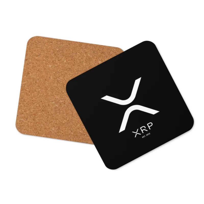 XRP Cork-Back Coaster