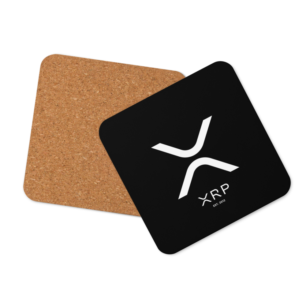 XRP Cork-Back Coaster