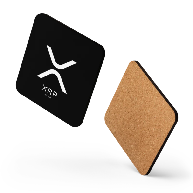 XRP Cork-Back Coaster