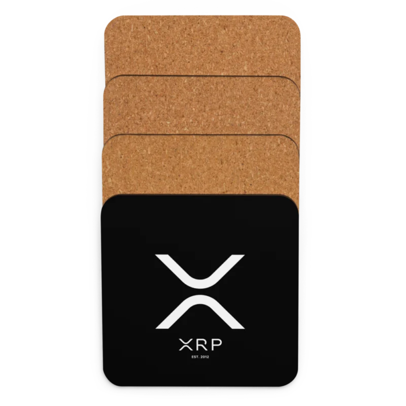 XRP Cork-Back Coaster