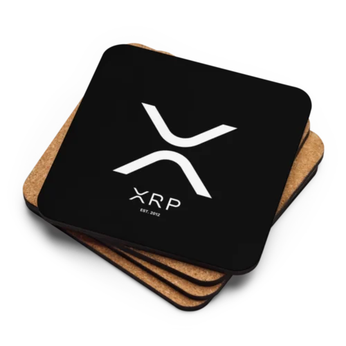 XRP Cork-Back Coaster
