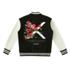 XRP & Roses Fleeced Varsity Jacket
