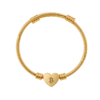 Bitcoin Heart Cuff Bracelet