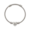 Bitcoin Heart Cuff Bracelet