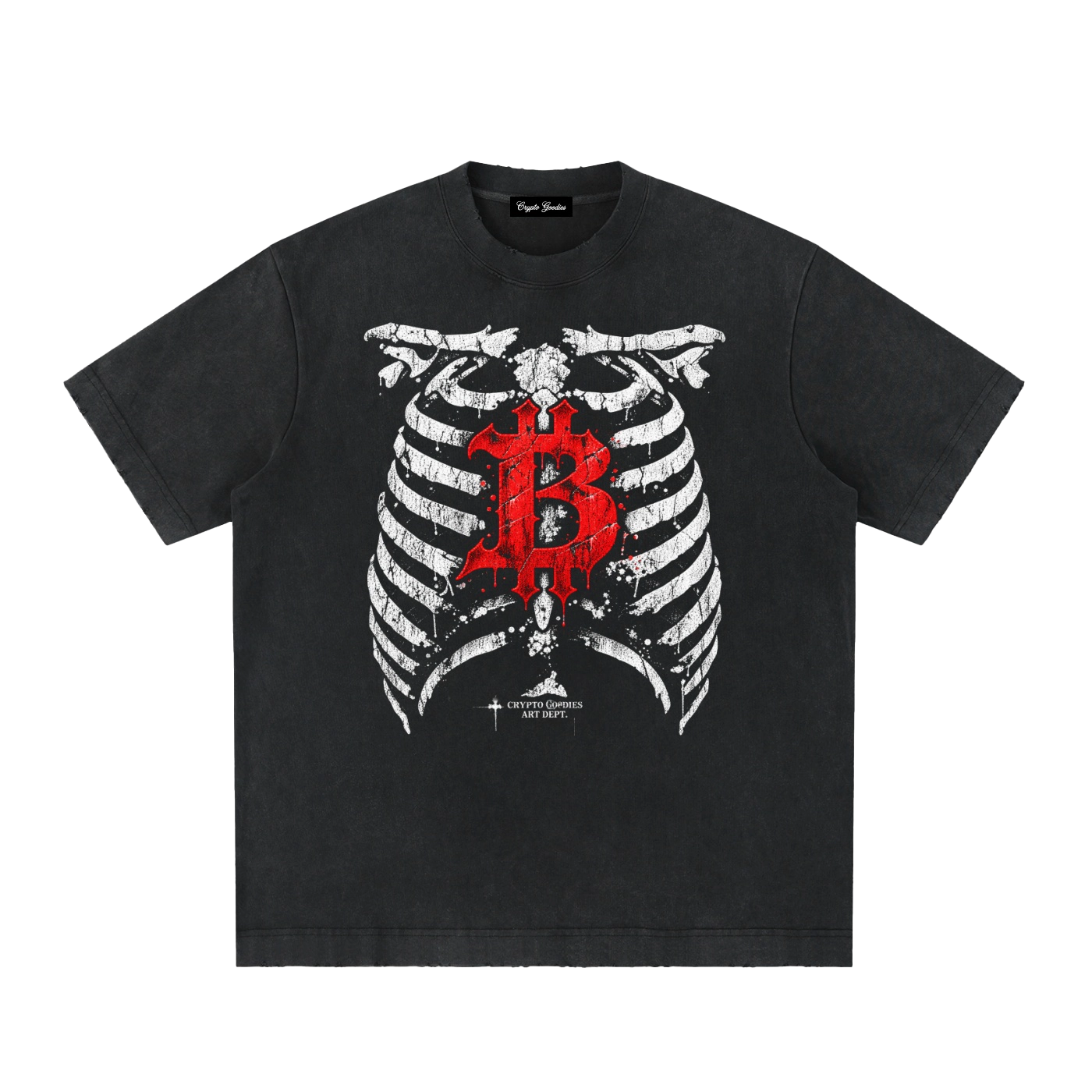 Bitcoin Inside Heavyweight Vintage T-Shirt