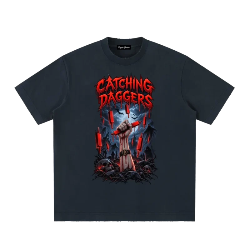 Catching Daggers Heavyweight Vintage T Shirt Crypto Goodies 2