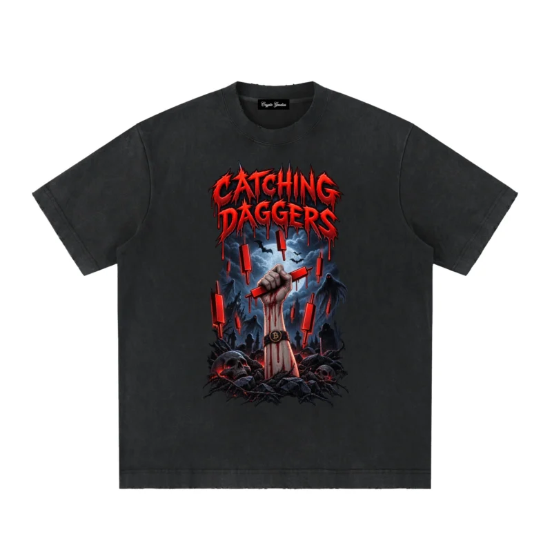Catching Daggers Heavyweight Vintage T Shirt Crypto Goodies