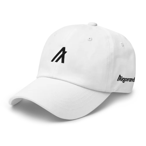 Algorand Logo White Baseball Cap