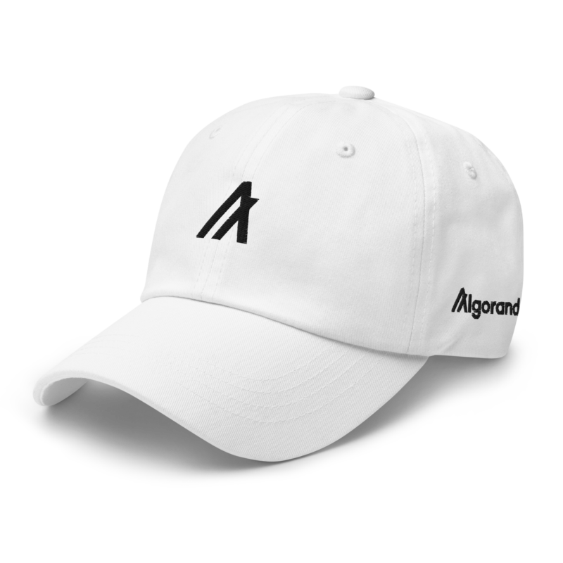 Algorand Logo White Baseball Cap - Image 2