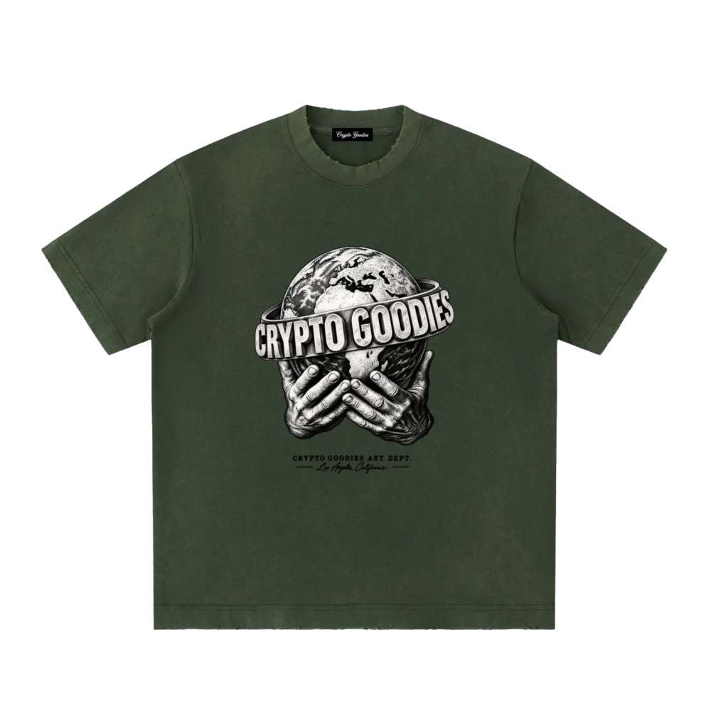 Crypto Goodies World Heavyweight Vintage T-Shirt