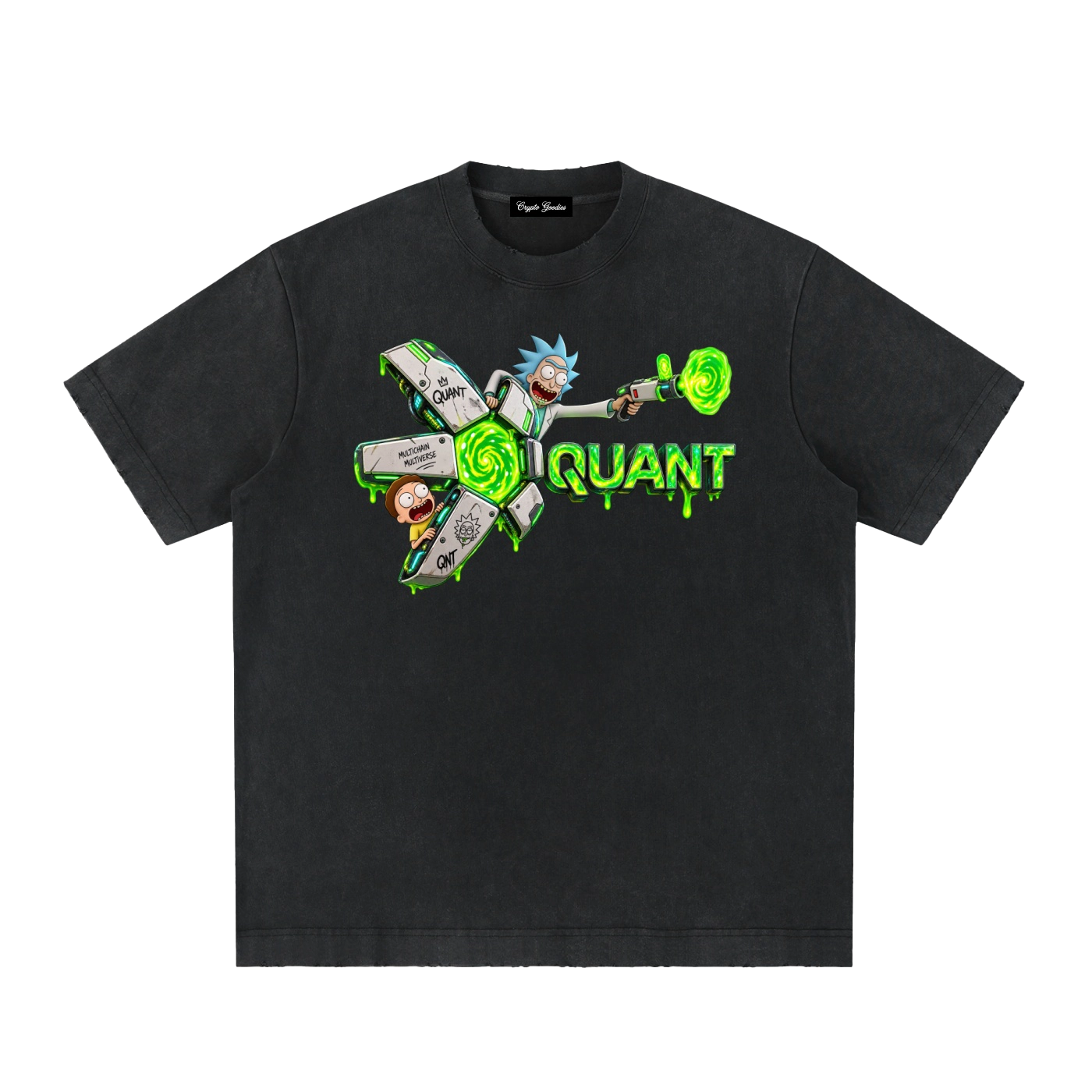 Quant Multichain Multiverse Heavyweight Vintage T-Shirt