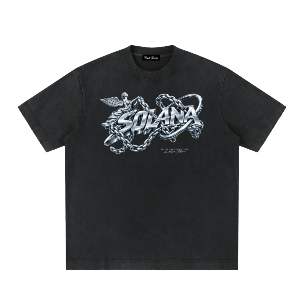 Solana Chain Heavyweight Vintage T-Shirt