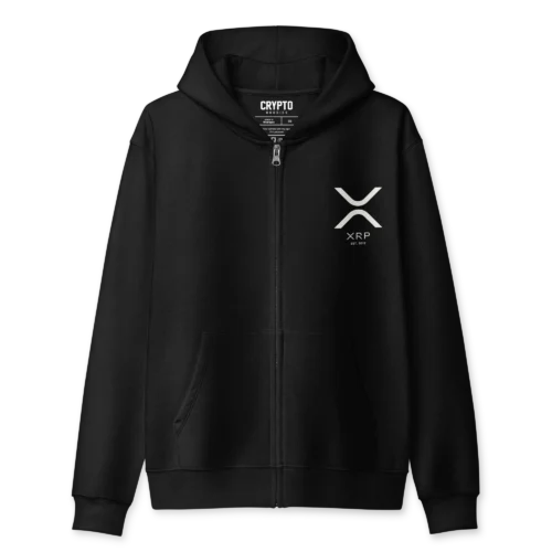 XRP: HODL To The Moon Full Zip Hoodie