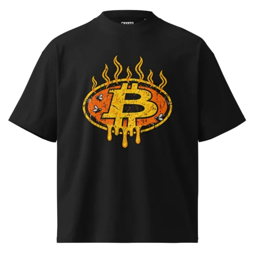 Bitcoin Hot Melt Oversized T-Shirt