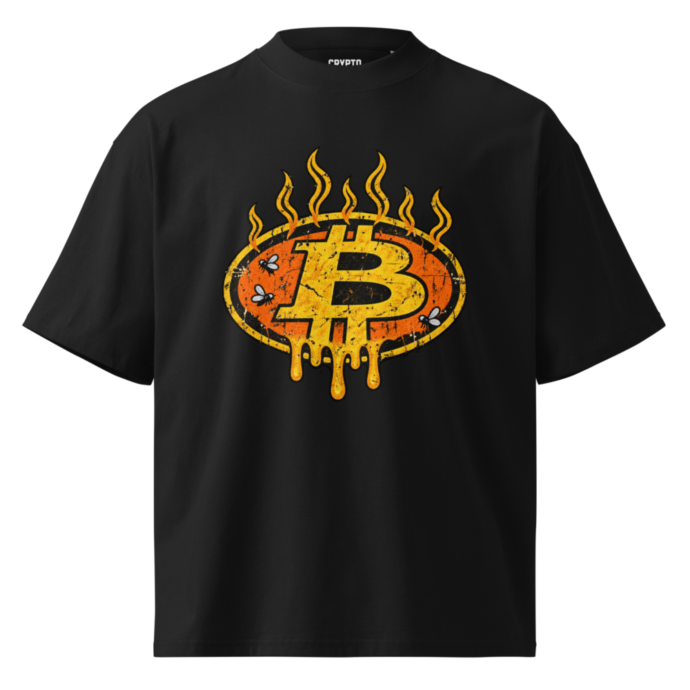 Bitcoin Hot Melt Oversized T-Shirt
