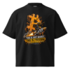 Bitcoin Rocket Man Oversized T-Shirt