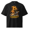 Bitcoin Rocket Man Oversized T-Shirt