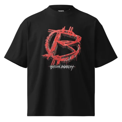 Bitcoin Anarchy Oversized T-Shirt