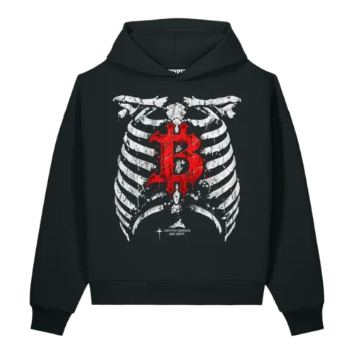 Bitcoin Inside Oversized Heavyweight Hoodie