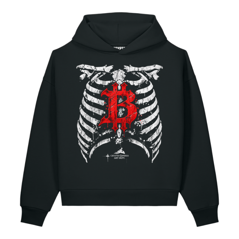 Bitcoin Inside Oversized Heavyweight Hoodie