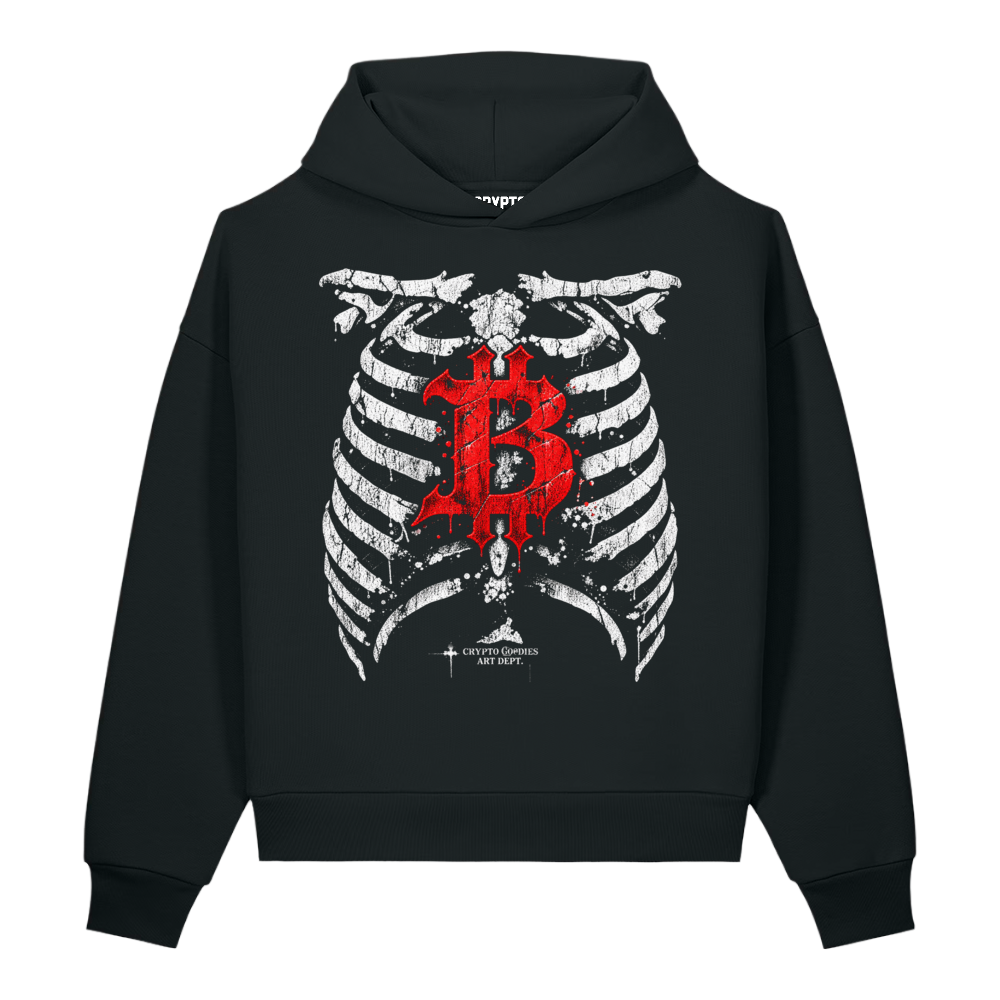 Bitcoin Inside Oversized Heavyweight Hoodie