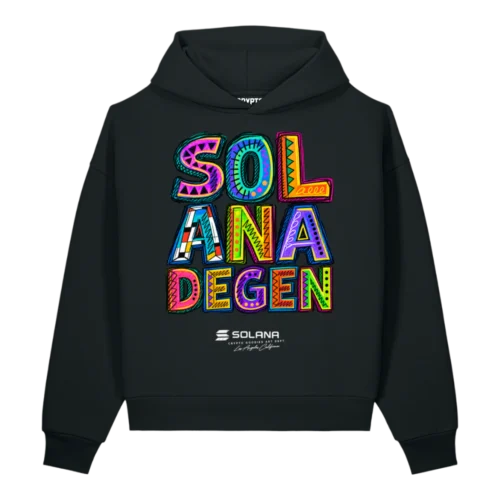 Solana Degen Oversized Heavyweight Hoodie
