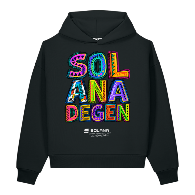 Solana Degen Oversized Heavyweight Hoodie