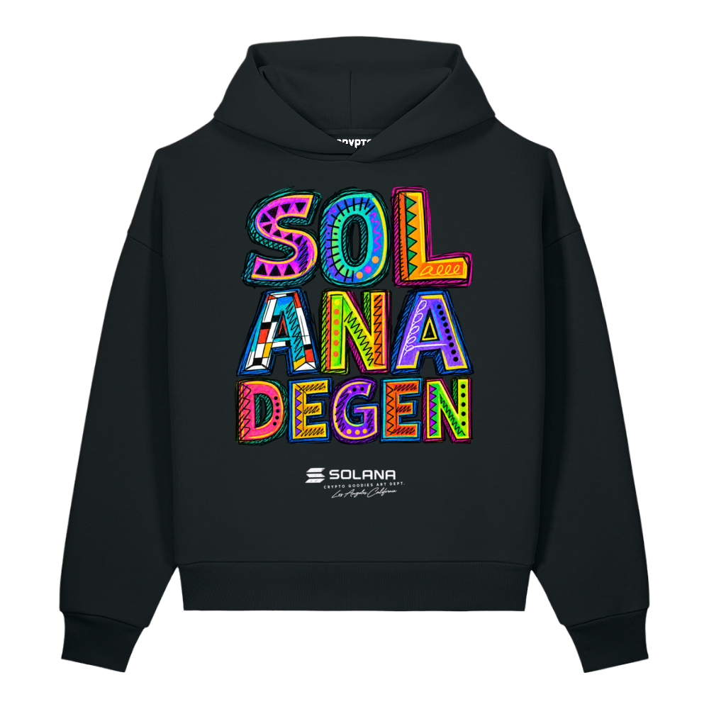 Solana Degen Oversized Heavyweight Hoodie