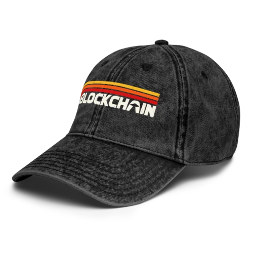 Blockchain UFO Vintage Dad Cap